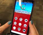 App running on a smartphone